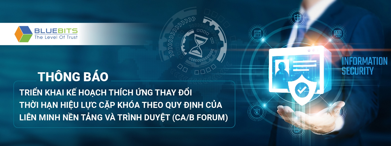 Triển khai kế hoạch thích ứng thay đổi thời hạn hiệu lực cặp khóa theo…