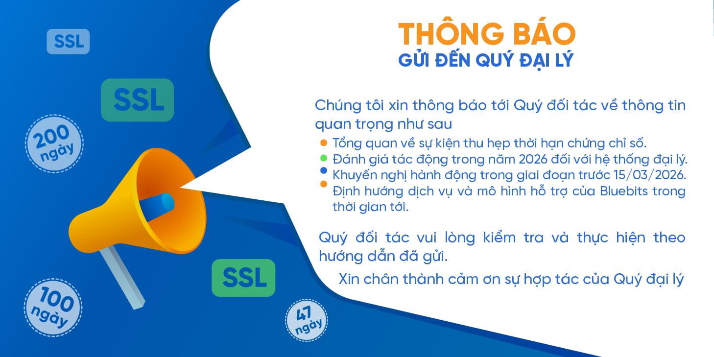 Thông báo về lộ trình thu hẹp thời hạn chứng chỉ số và định hướng&hellip;
