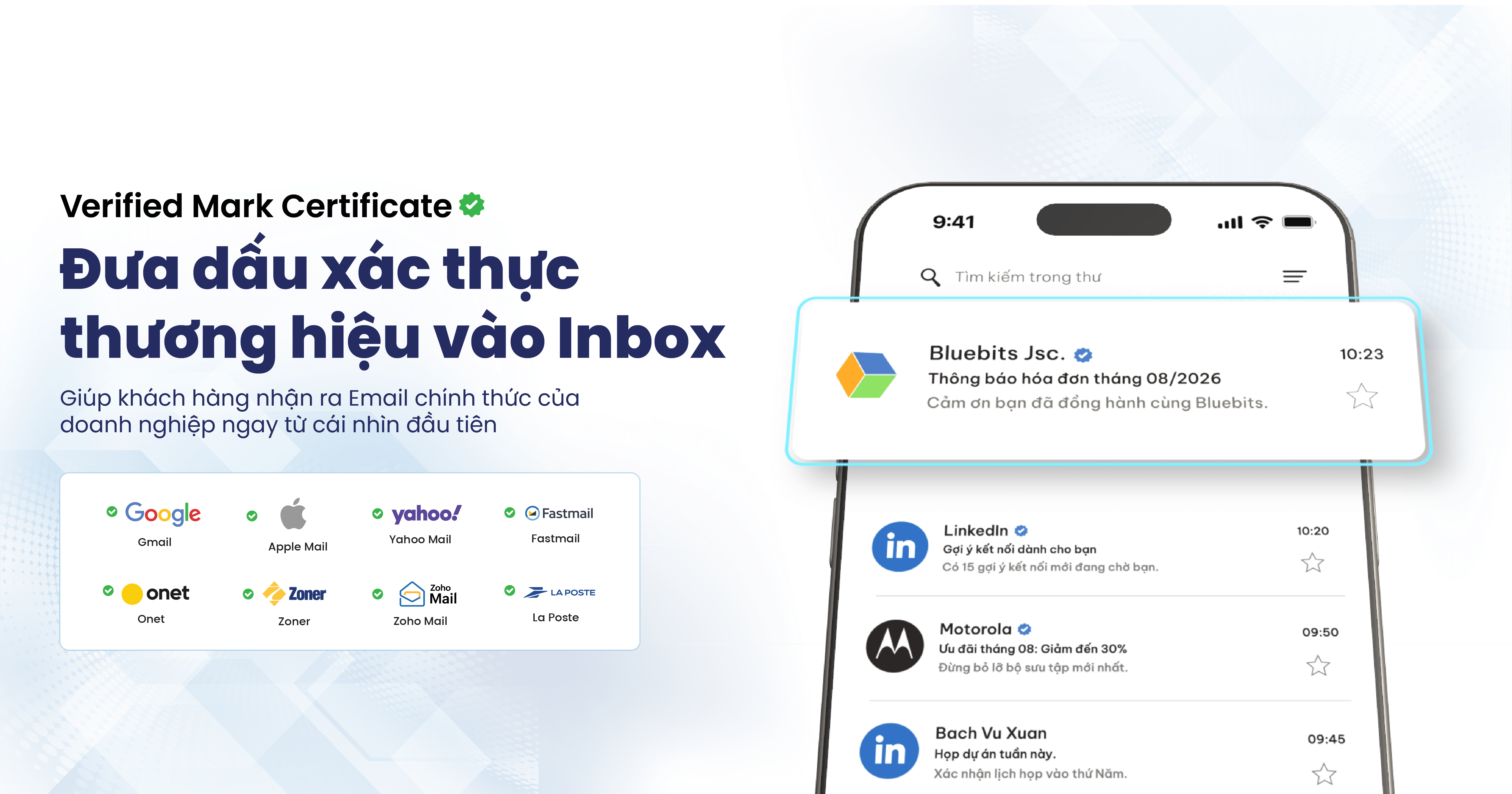 VMC – Chứng chỉ xác thực thương hiệu – Đưa logo thương hiệu vào Inbox